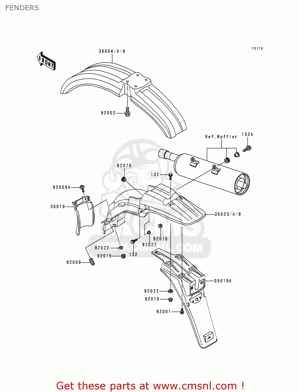 FENDERS KMX125-B10 1999 UNITED KINGDOM FR FG