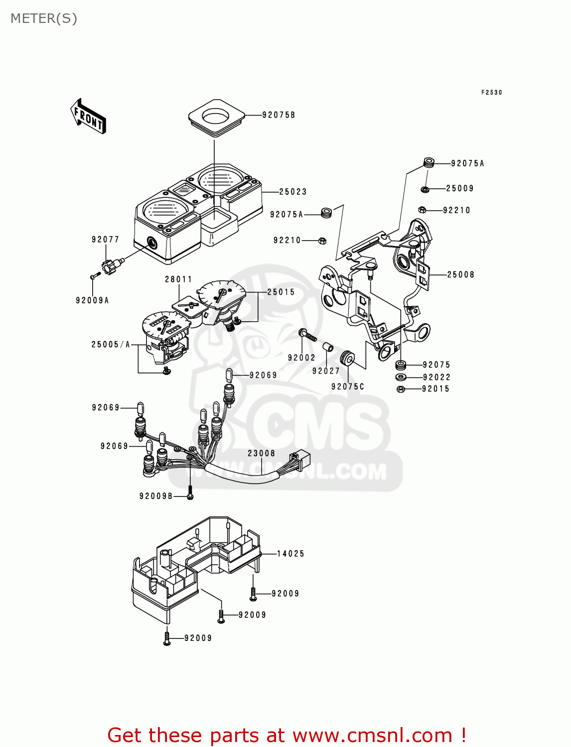 METER(S) KMX125-B10 1999 UNITED KINGDOM FR FG