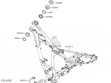 FRAME - KMX125-B10 1999 UNITED KINGDOM FR FG