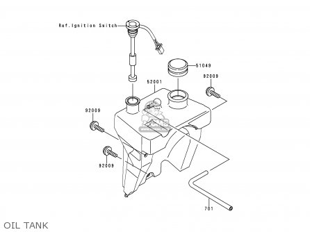 OIL TANK - KMX125-B10 1999 UNITED KINGDOM FR FG