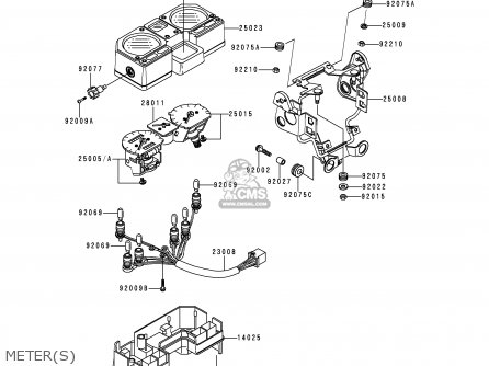 METER(S) - KMX125-B10 1999 UNITED KINGDOM FR FG