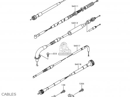CABLES - KMX125-B10 1999 UNITED KINGDOM FR FG