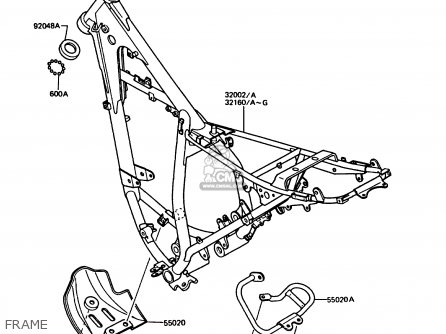 FRAME - KMX125-B3 1988 UNITED KINGDOM FR