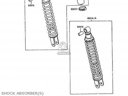 SHOCK ABSORBER(S) - KMX125-B3 1988 UNITED KINGDOM FR