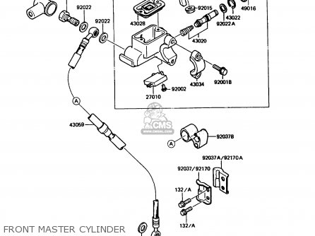 FRONT MASTER CYLINDER - KMX125-B4 1989 UNITED KINGDOM FR