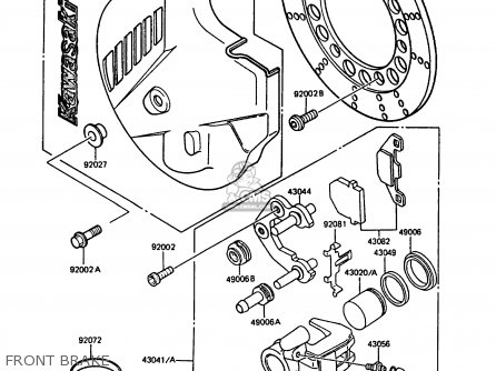 FRONT BRAKE - KMX125-B5 1990 UNITED KINGDOM FR SD