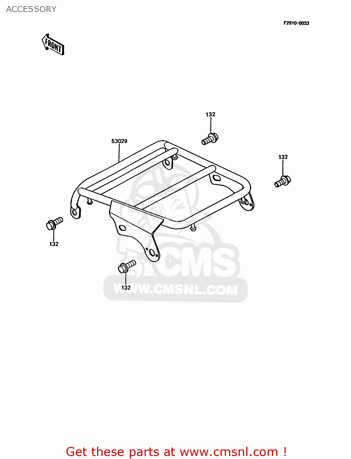 ACCESSORY KMX125-B7 1992 UNITED KINGDOM FR NR