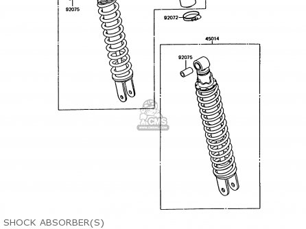 SHOCK ABSORBER(S) - KMX125-B7 1992 UNITED KINGDOM FR NR