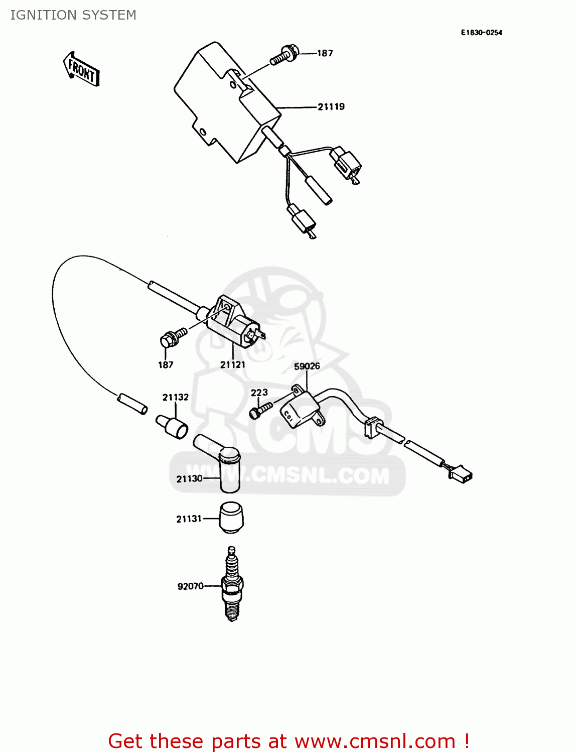 IGNITION SYSTEM KMX125-B8 1995 UNITED KINGDOM FR FG