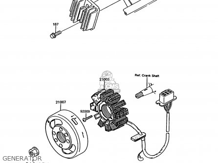 GENERATOR - KMX125-B8 1995 UNITED KINGDOM FR FG