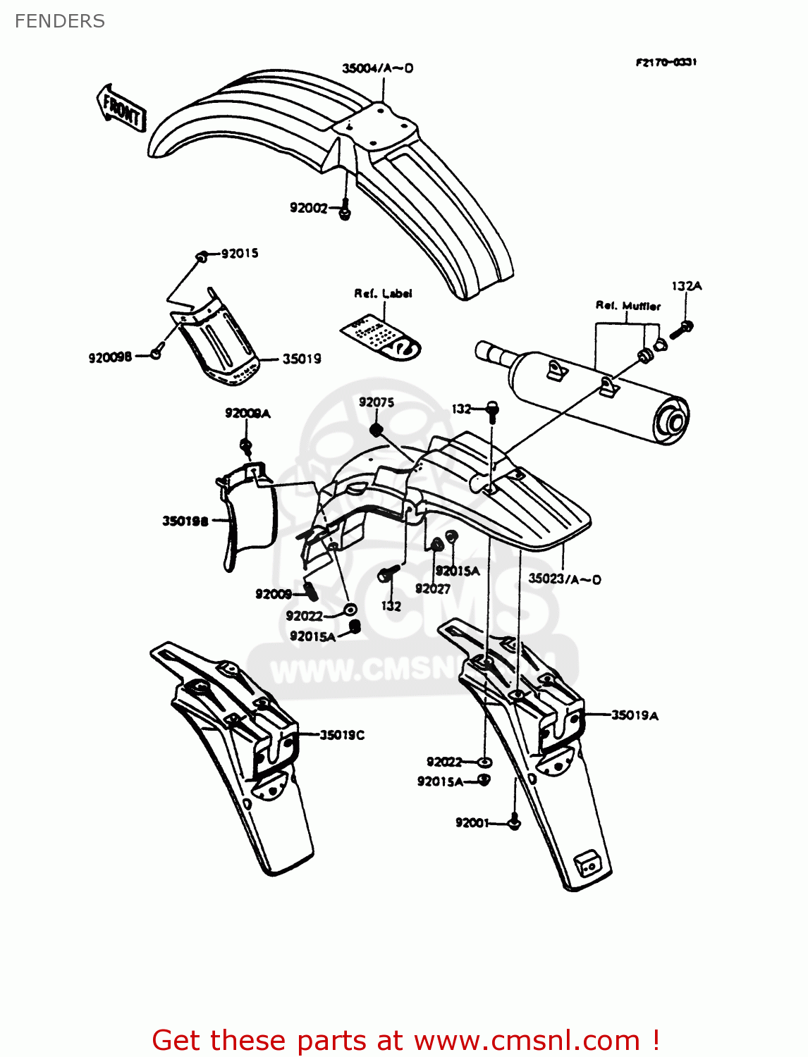 FENDERS KMX125-B9 1998 UNITED KINGDOM FR FG