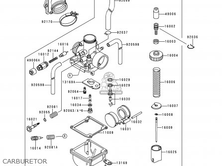 Kawasaki KMX125-A12 1999 MEXICO parts lists and schematics