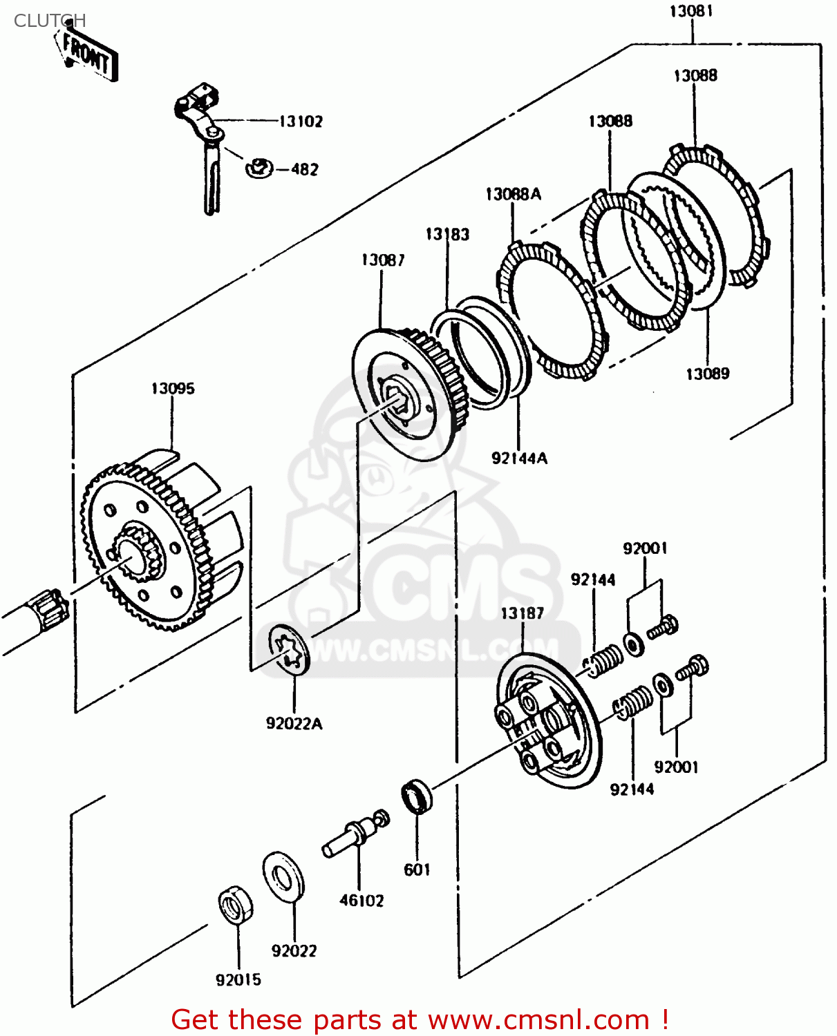 CLUTCH KMX200-A2 1988 EUROPE UK FR GR HR WG