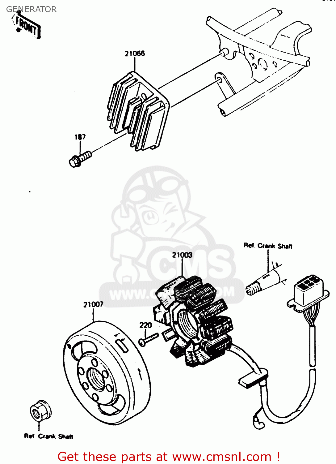 GENERATOR KMX200-A2 1988 EUROPE UK FR GR HR WG