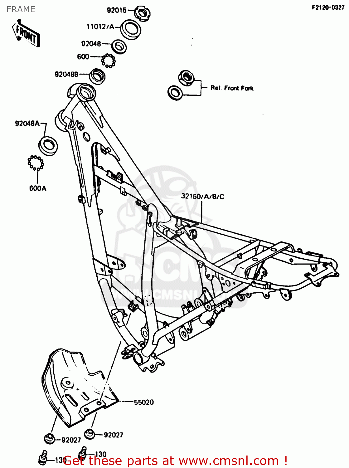 FRAME KMX200-A2 1988 EUROPE UK FR GR HR WG