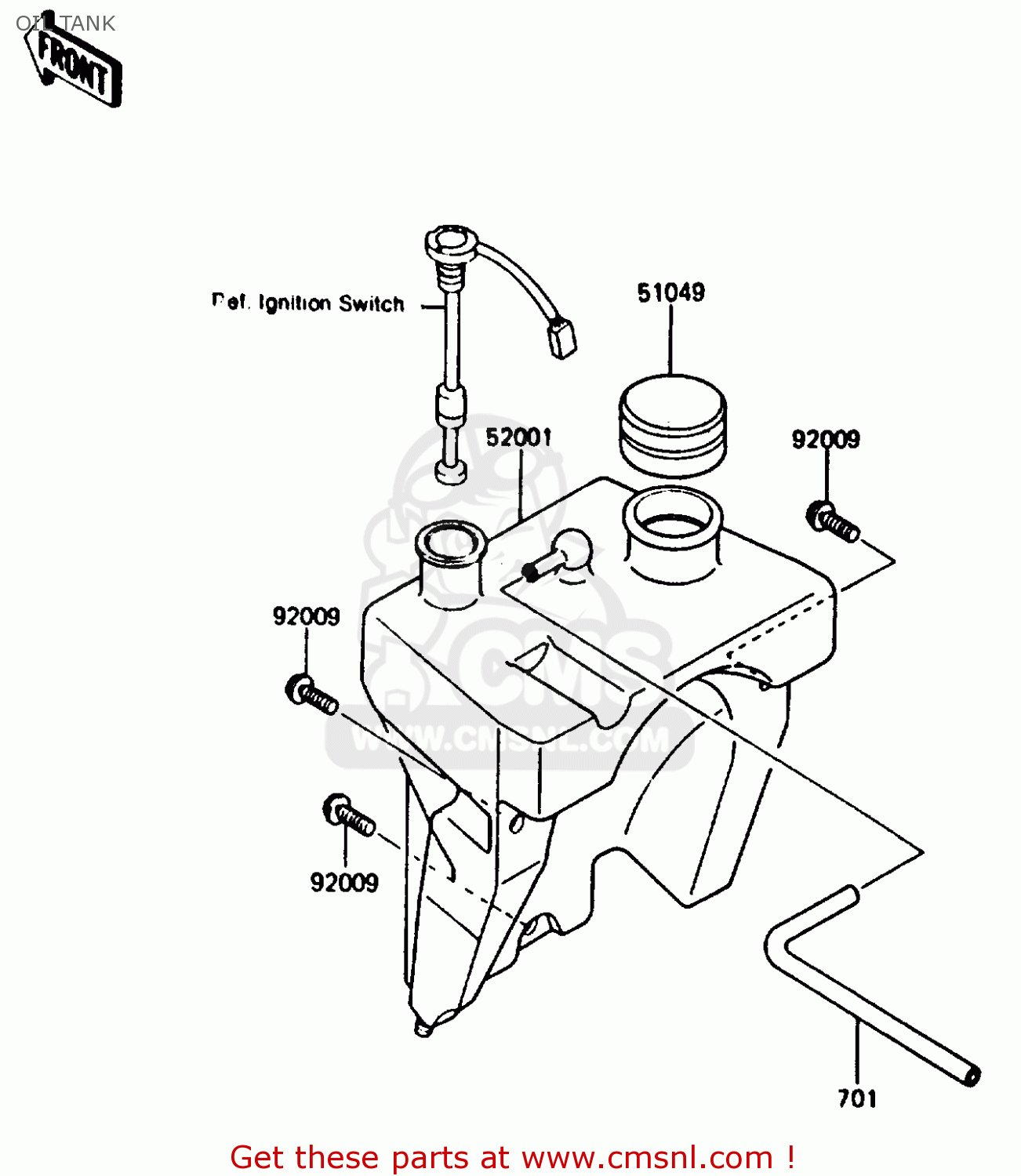 OIL TANK KMX200-A2 1988 EUROPE UK FR GR HR WG