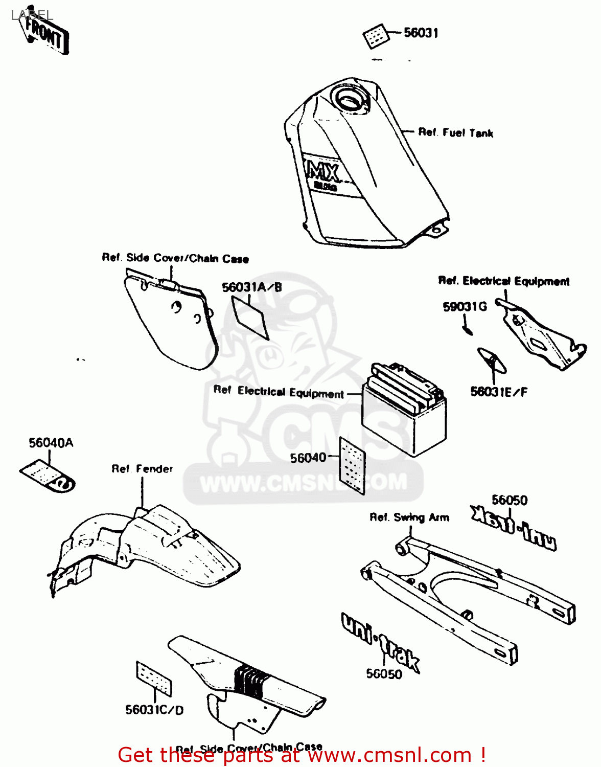 LABEL KMX200-A2 1988 EUROPE UK FR GR HR WG