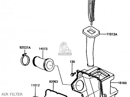 AIR FILTER - KMX200-A2 1988 EUROPE UK FR GR HR WG