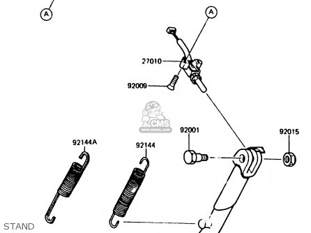 STAND - KMX200-A2 1988 EUROPE UK FR GR HR WG