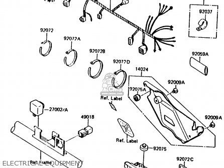 ELECTRICAL EQUIPMENT - KMX200-A2 1988 EUROPE UK FR GR HR WG