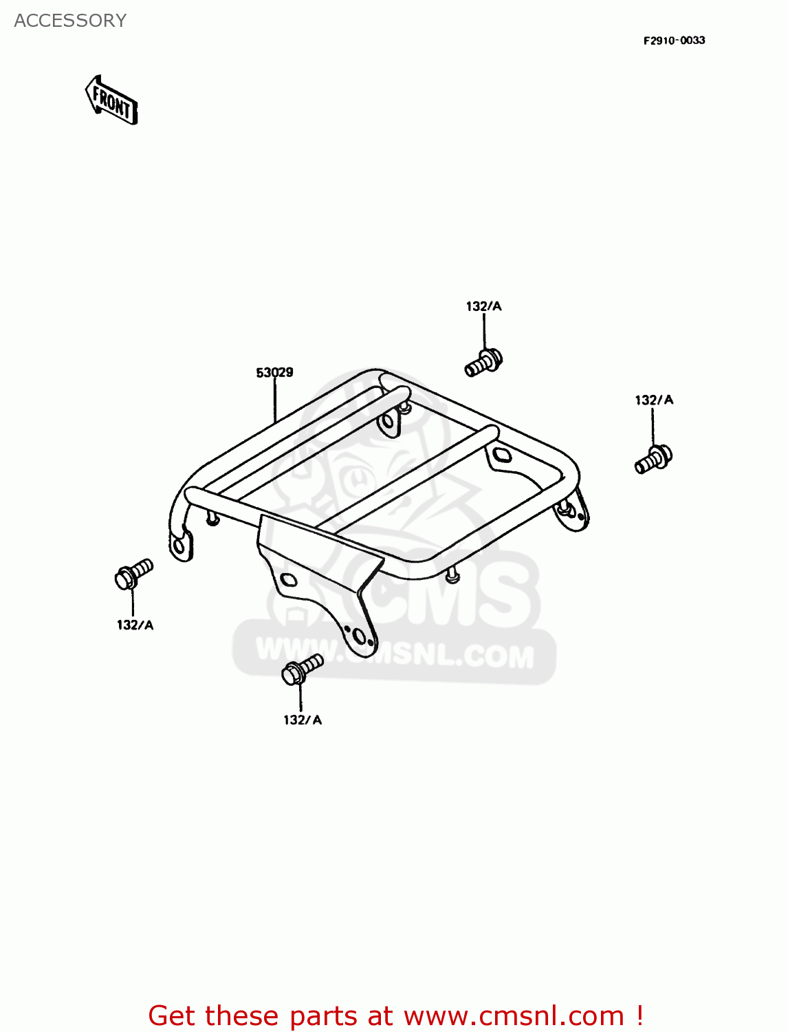 ACCESSORY KMX200-A3 1989 EUROPE UK FR FG GR NR