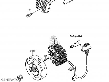 GENERATOR - KMX200-A3 1989 EUROPE UK FR FG GR NR