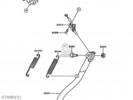 STAND(S) - KMX200-A3 1989 EUROPE UK FR FG GR NR