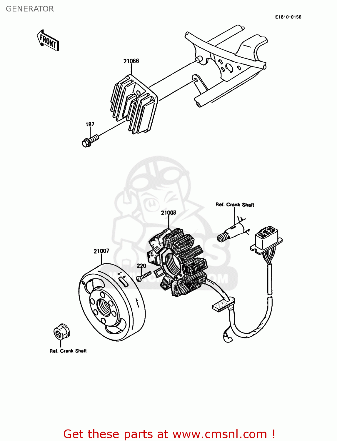 GENERATOR KMX200-A3A 1989 EUROPE FG GR NR