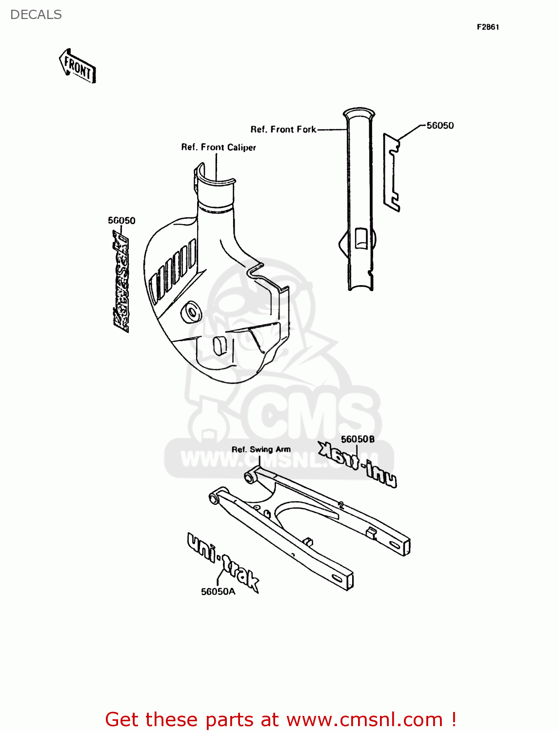 DECALS KMX200-A3A 1989 EUROPE FG GR NR