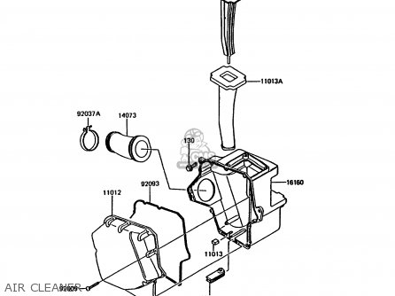 AIR CLEANER - KMX200-A3A 1989 EUROPE FG GR NR