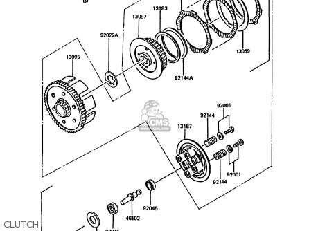 CLUTCH - KMX200-A3A 1989 EUROPE FG GR NR