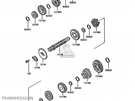 TRANSMISSION - KMX200-A3A 1989 EUROPE FG GR NR