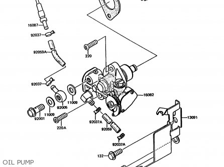 OIL PUMP - KMX200-A3A 1989 EUROPE FG GR NR