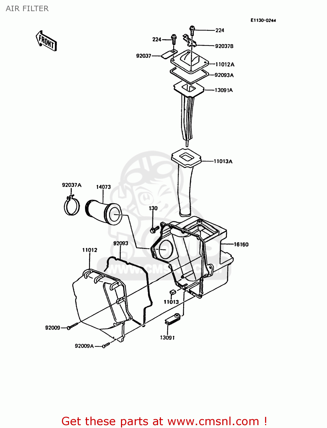 AIR FILTER KMX200-A5 1991 EUROPE GR