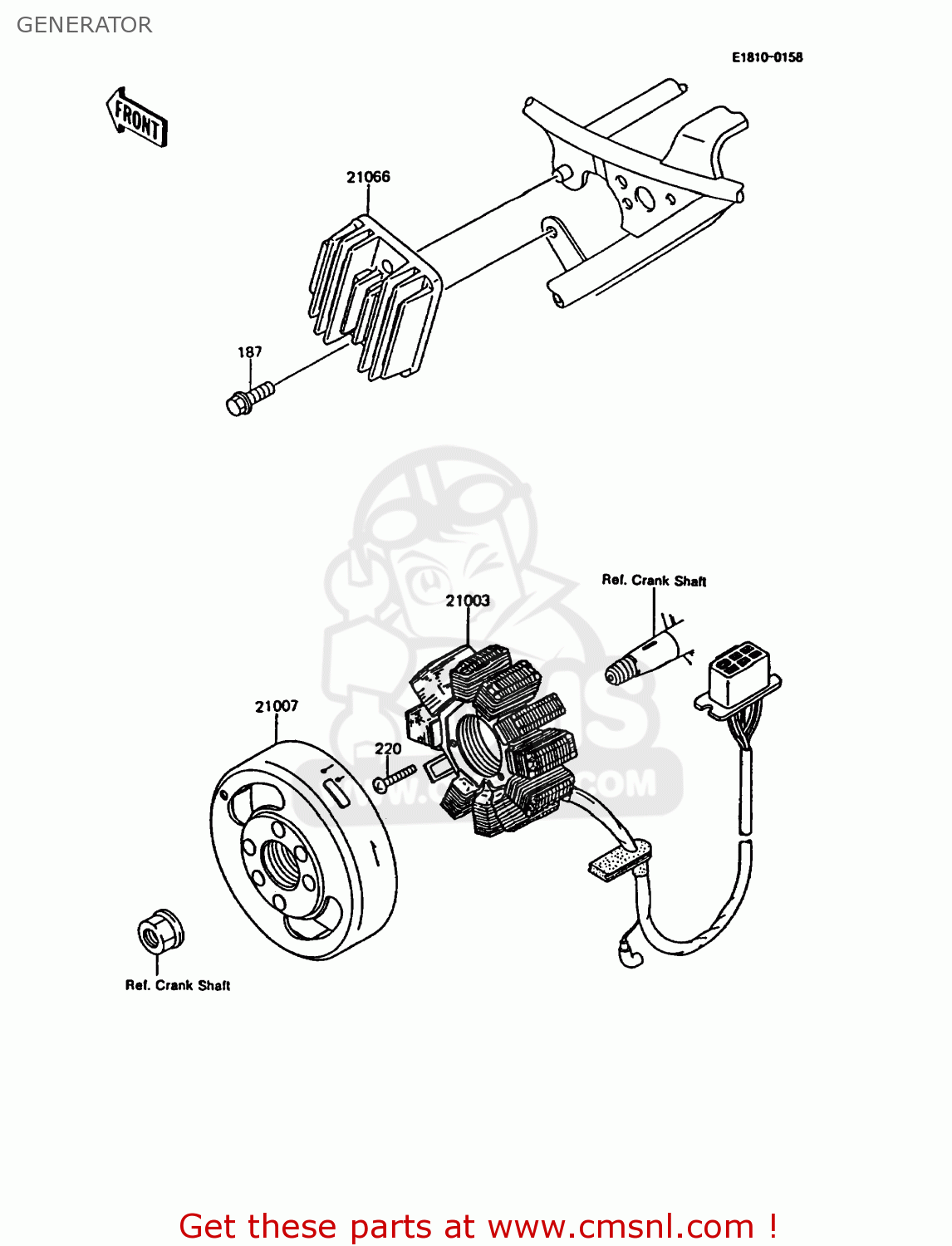 GENERATOR KMX200-A5 1991 EUROPE GR