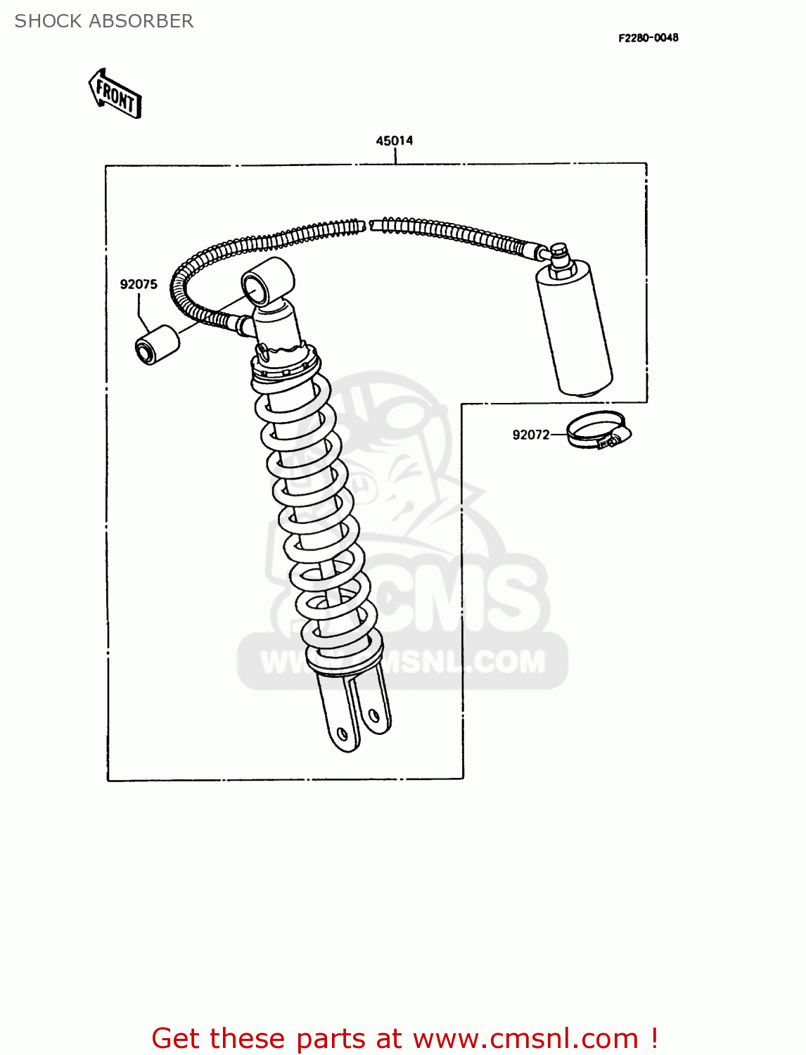SHOCK ABSORBER KMX200-A5 1991 EUROPE GR