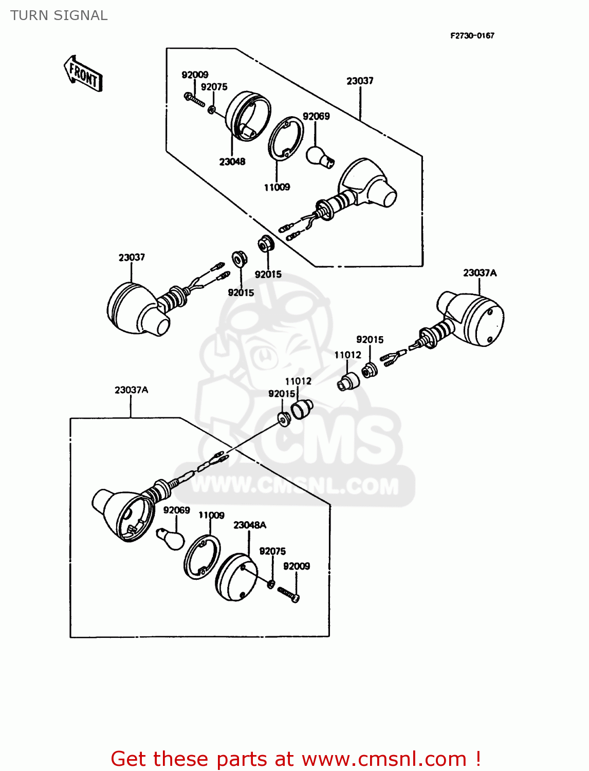 TURN SIGNAL KMX200-A5 1991 EUROPE GR