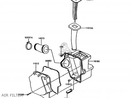 AIR FILTER - KMX200-A5 1991 EUROPE GR