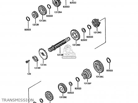 TRANSMISSION - KMX200-A5 1991 EUROPE GR
