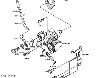 OIL PUMP - KMX200-A5 1991 EUROPE GR