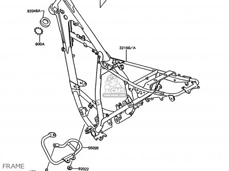 FRAME - KMX200-A5 1991 EUROPE GR