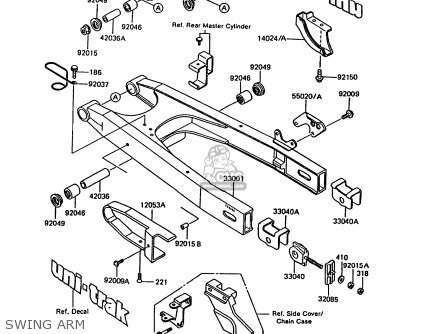 SWING ARM - KMX200-A5 1991 EUROPE GR