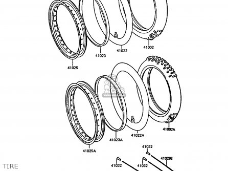 TIRE - KMX200-A5 1991 EUROPE GR