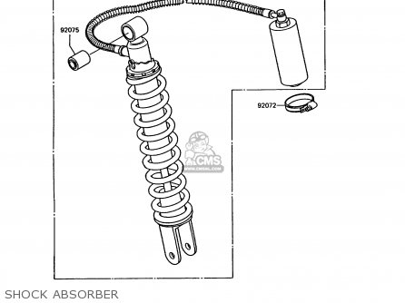 SHOCK ABSORBER - KMX200-A5 1991 EUROPE GR