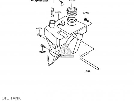OIL TANK - KMX200-A5 1991 EUROPE GR