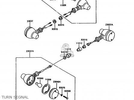TURN SIGNAL - KMX200-A5 1991 EUROPE GR