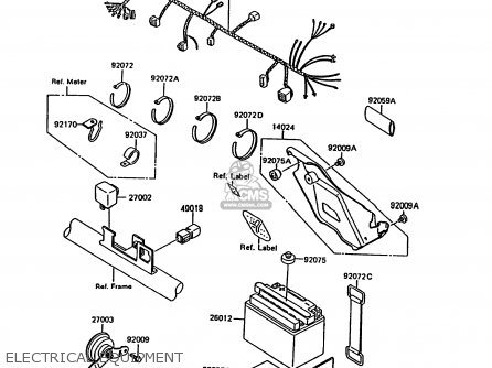 ELECTRICAL EQUIPMENT - KMX200-A5 1991 EUROPE GR