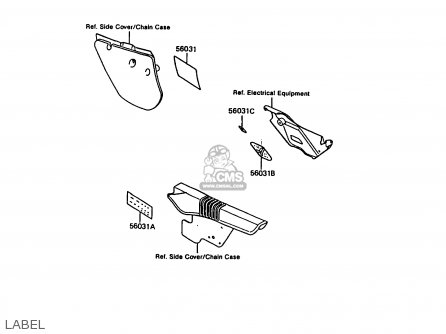 LABEL - KMX200-A5 1991 EUROPE GR