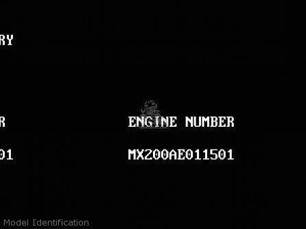 Model Identification - KMX200-A5 1991 EUROPE GR
