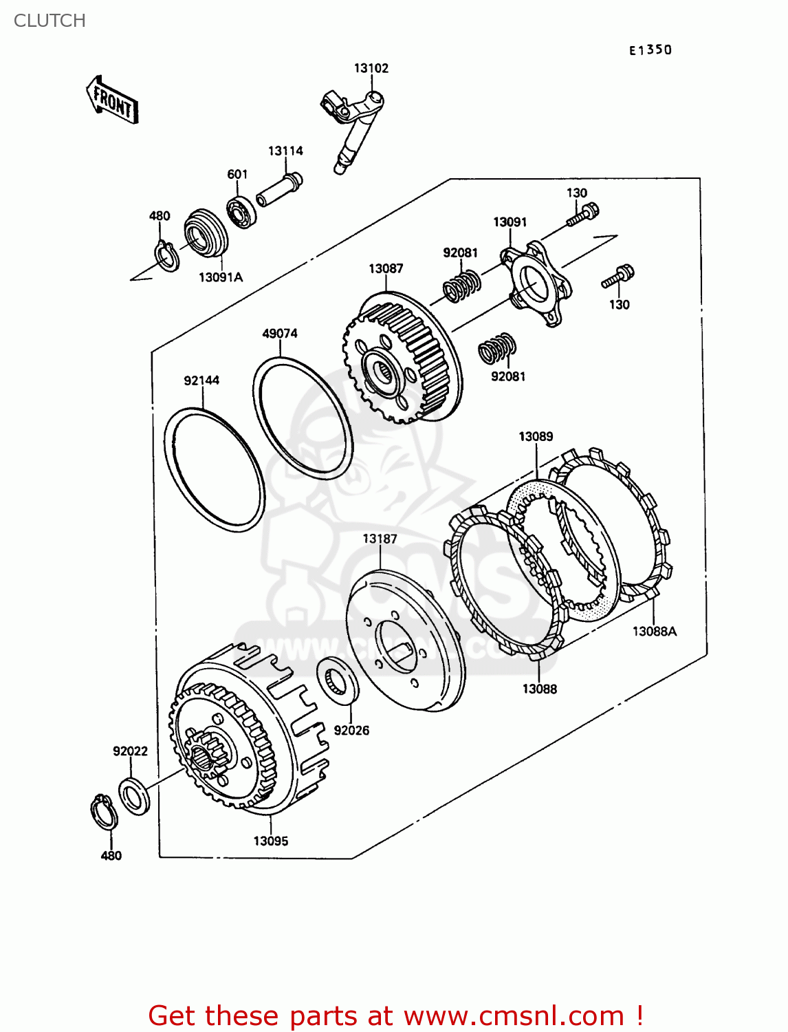 CLUTCH KR250B2 KR1 1989 EUROPE UK FR GR IT